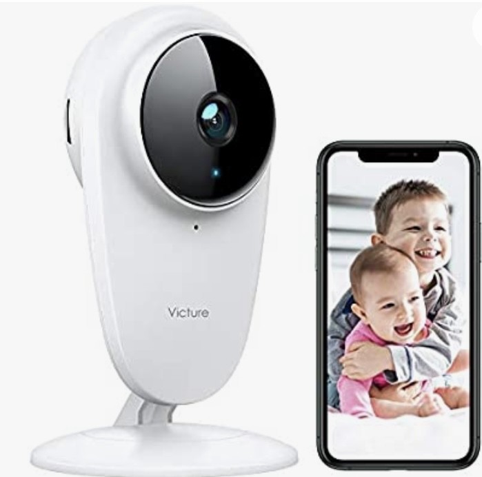 Wireless Indoor Camera Home Security System WiFi Security Camera Video Baby Monitor with Night Vision Motion Detection 2-Way Audio for Pet/Baby/Nanny 